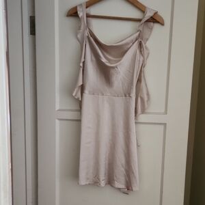 Cider Cream Satin Dress